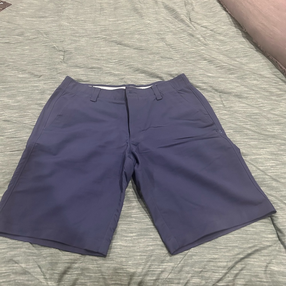 Under Armour Men's Navy Flat Front Shorts